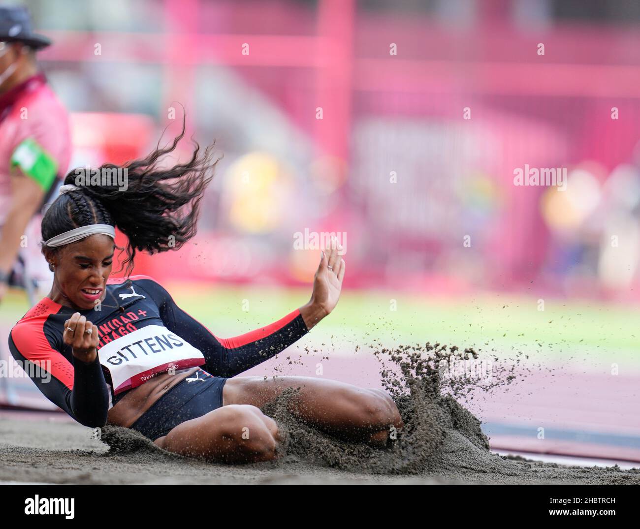 Terry Gittens Tyra Gittens participating in the Tokyo 2020 Olympic Games in the long ...