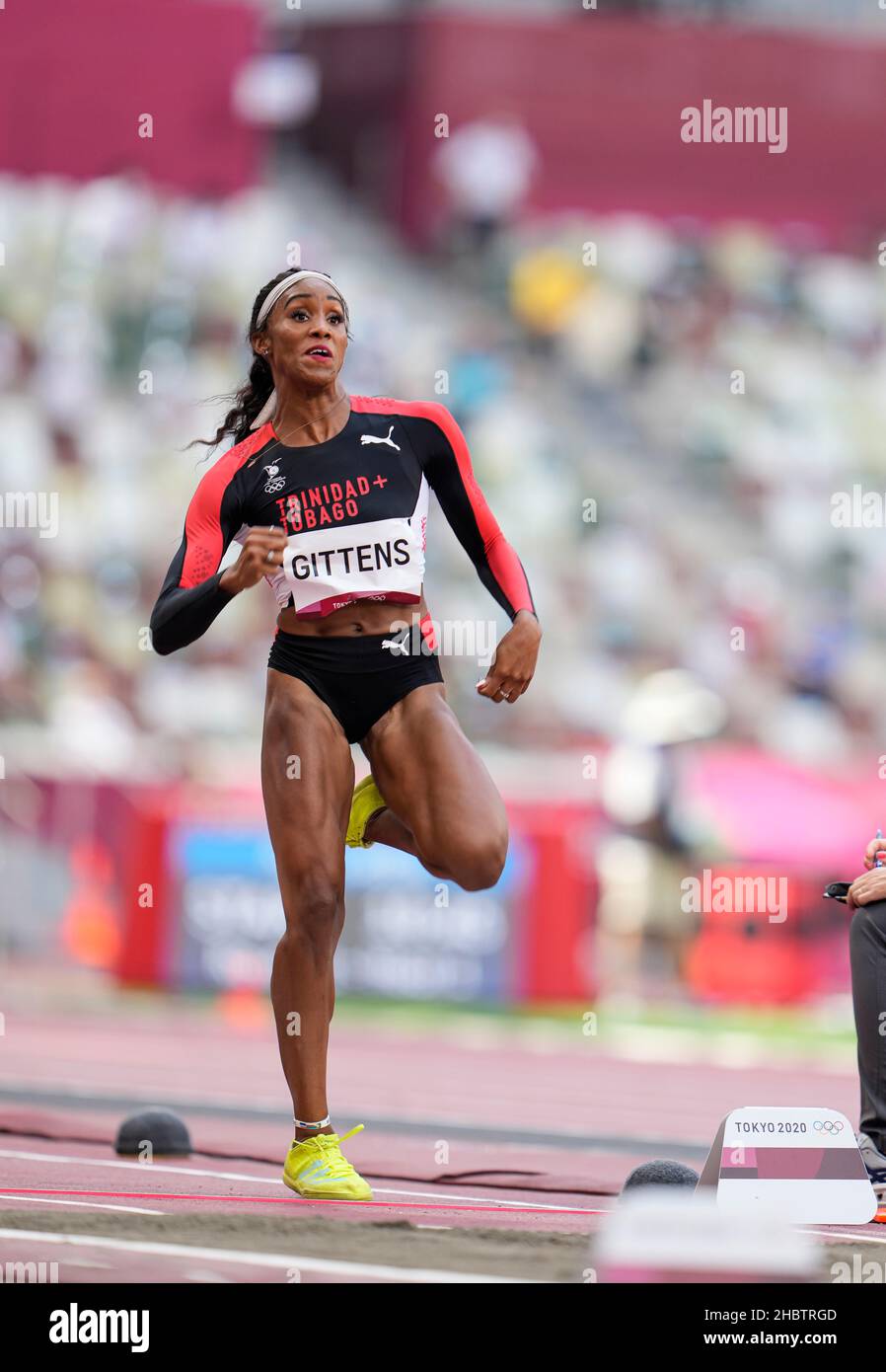 Terry Gittens Tyra Gittens participating in the Tokyo 2020 Olympic Games in the long ...