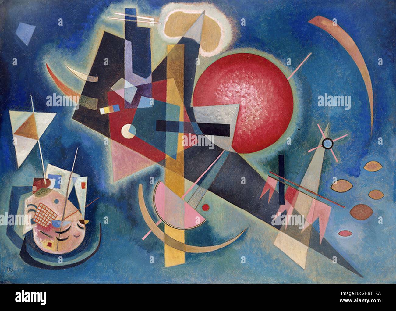 Im Blau - 1925 - oil on cartone 80 x 110 cm - Kandinskij Vasilij Vasil'evič Stock Photo