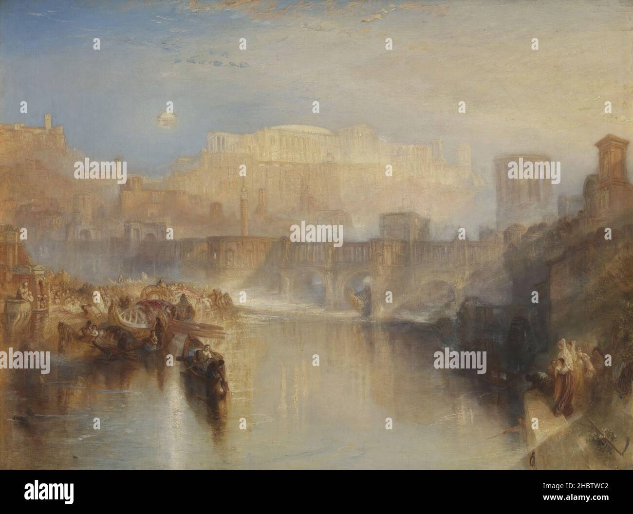 Joseph mallord william turner ancient rome hi-res stock
