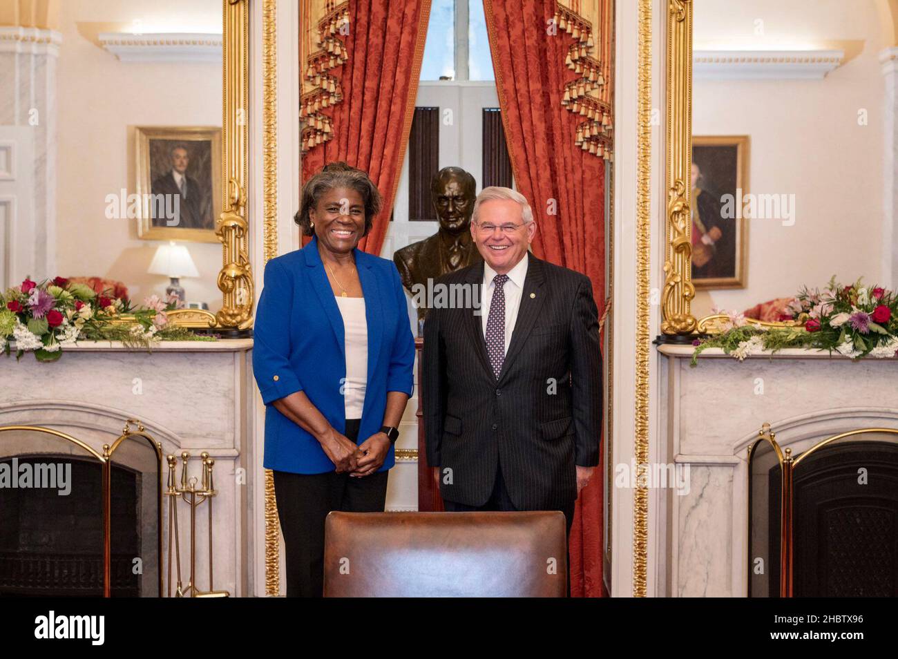 Senator Bob Menendez Ambassador Linda ThomasGreenfield ca. 27