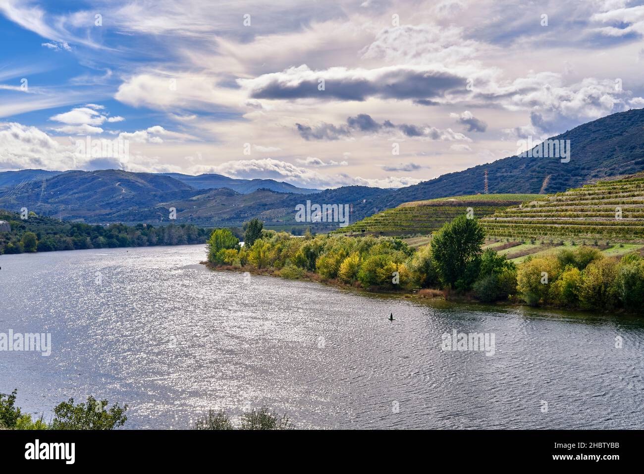 Sabor river. Vale da Vilarica, one of the most fertile valleys in