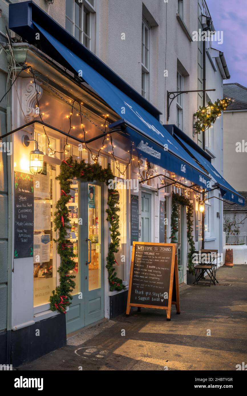 The award-winning family run business comprising of a delicatessen, cafe and grocers. Best known for their support of local and homemade produce, John Stock Photo