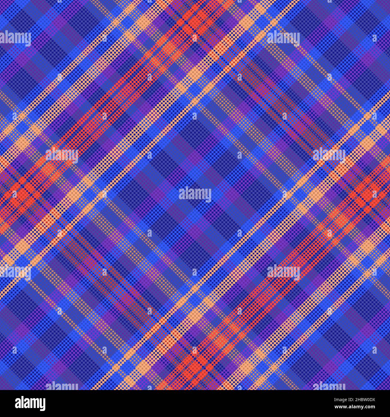 Seamless tartan plaid pattern background with neons color. Vector illustration. Stock Vector