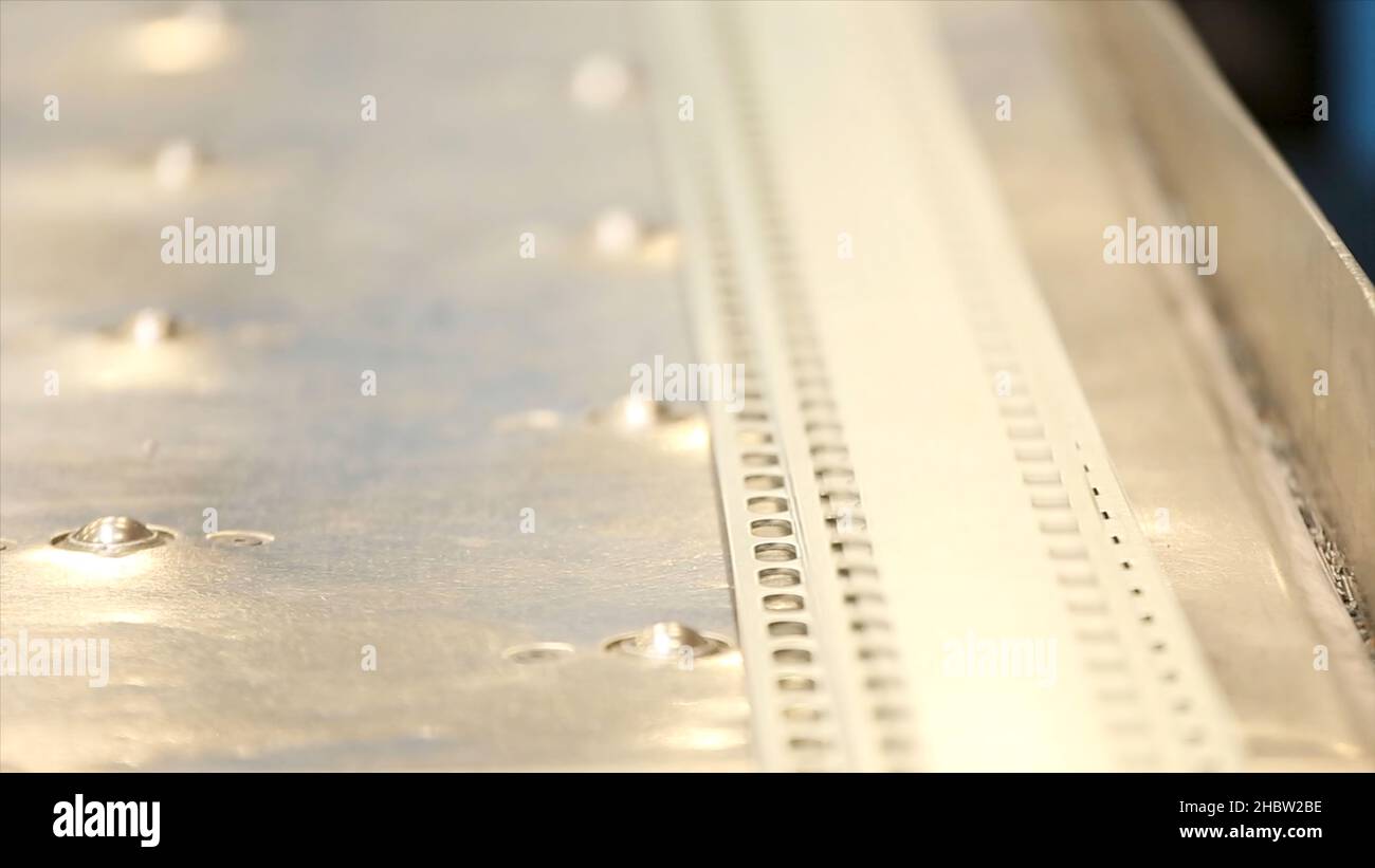 Cutting Holes Perforation Stamping Of Metal Sheets On Industrial CNC cutting-holes-perforation-stamping-of-metal-sheets-on-industrial-cnc