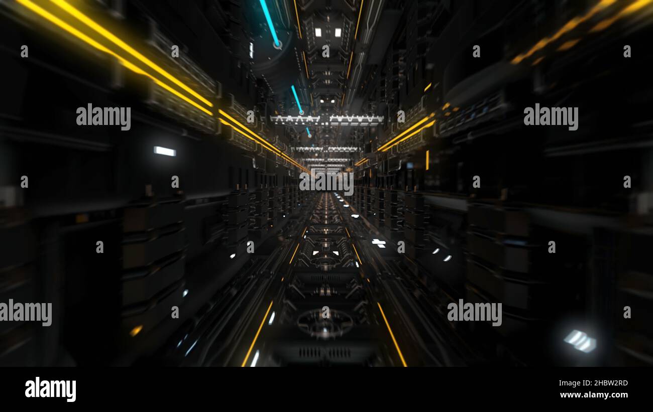 Flying through golden 3d lines hi-res stock photography and images - Alamy
