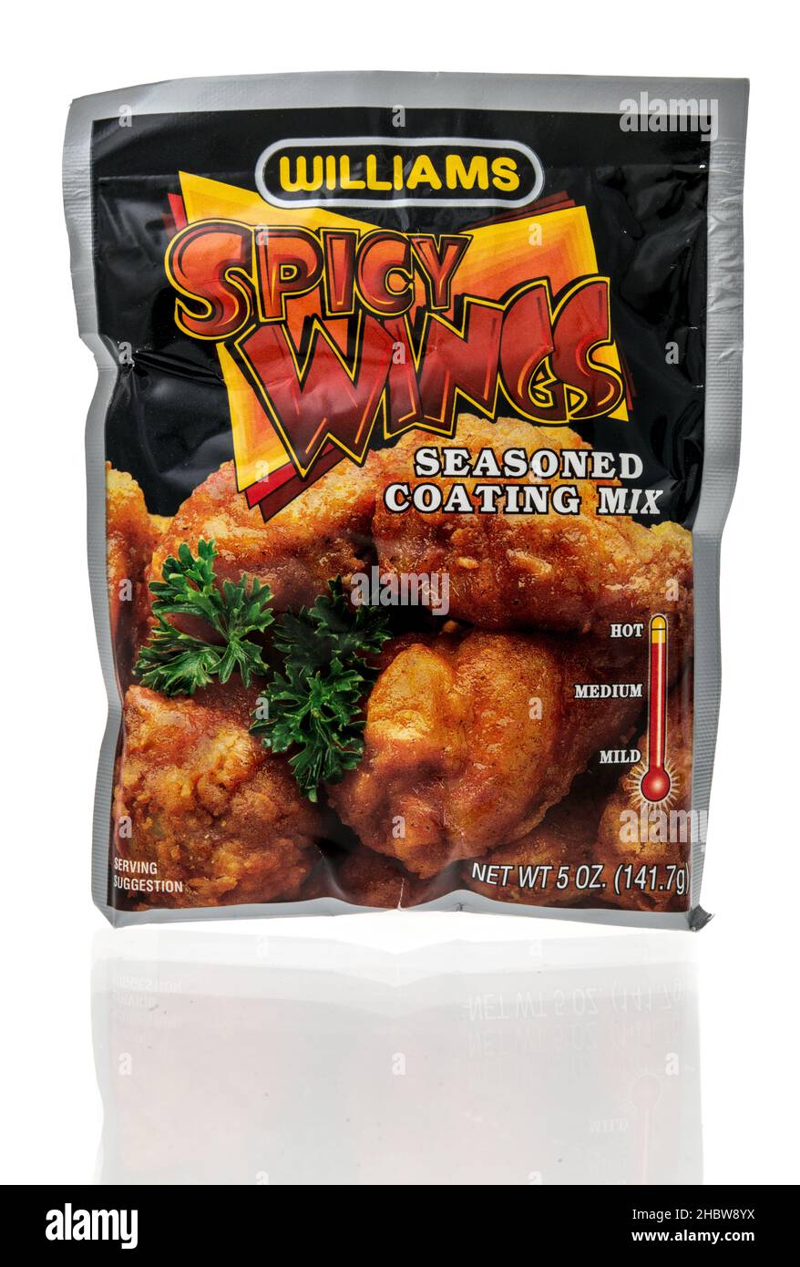 Winneconne, WI 14 December 2021 A package of Williams spicy wings