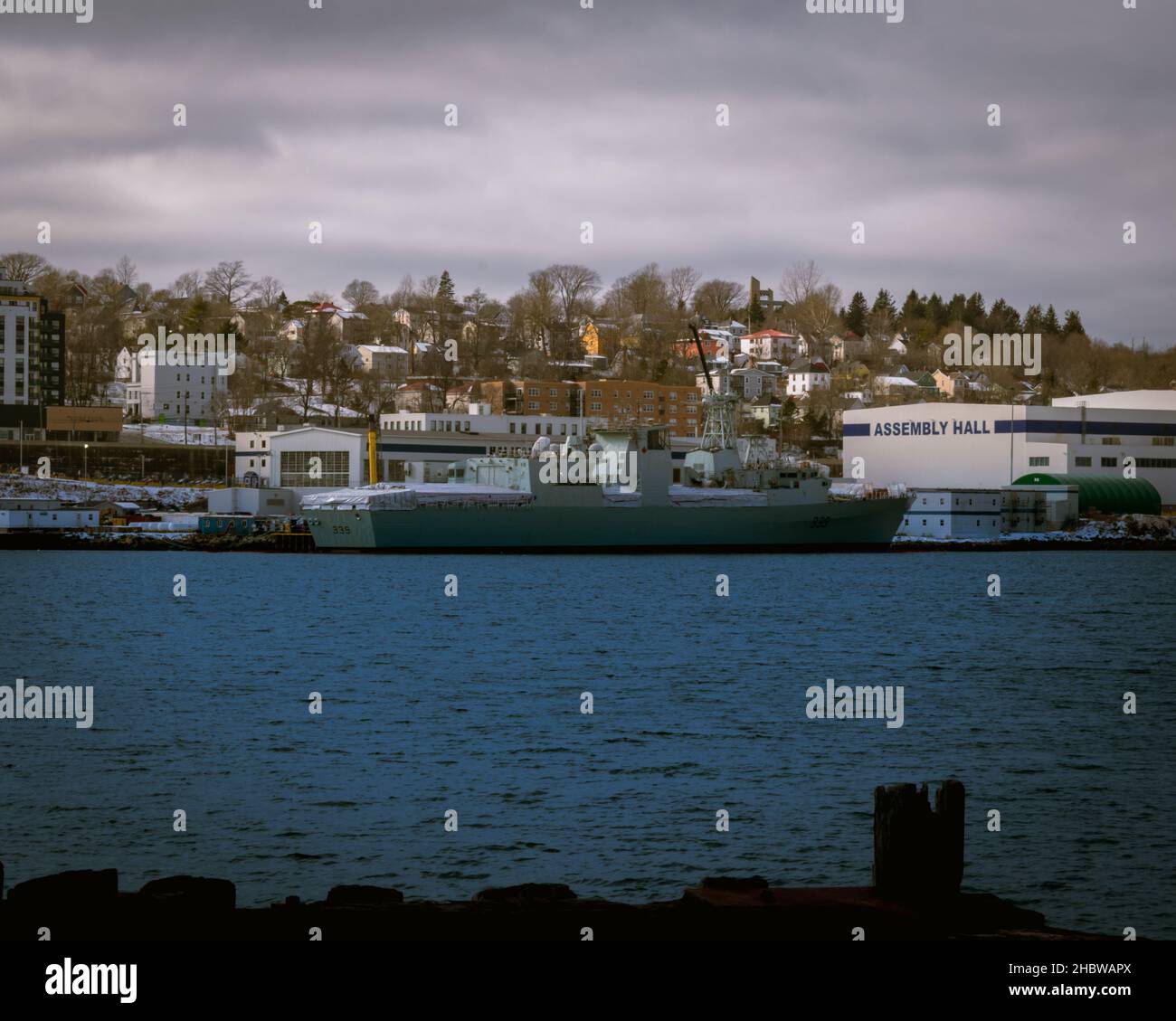 HMCS Charlottetown 'All Challenges Squarely Met' Stock Photo