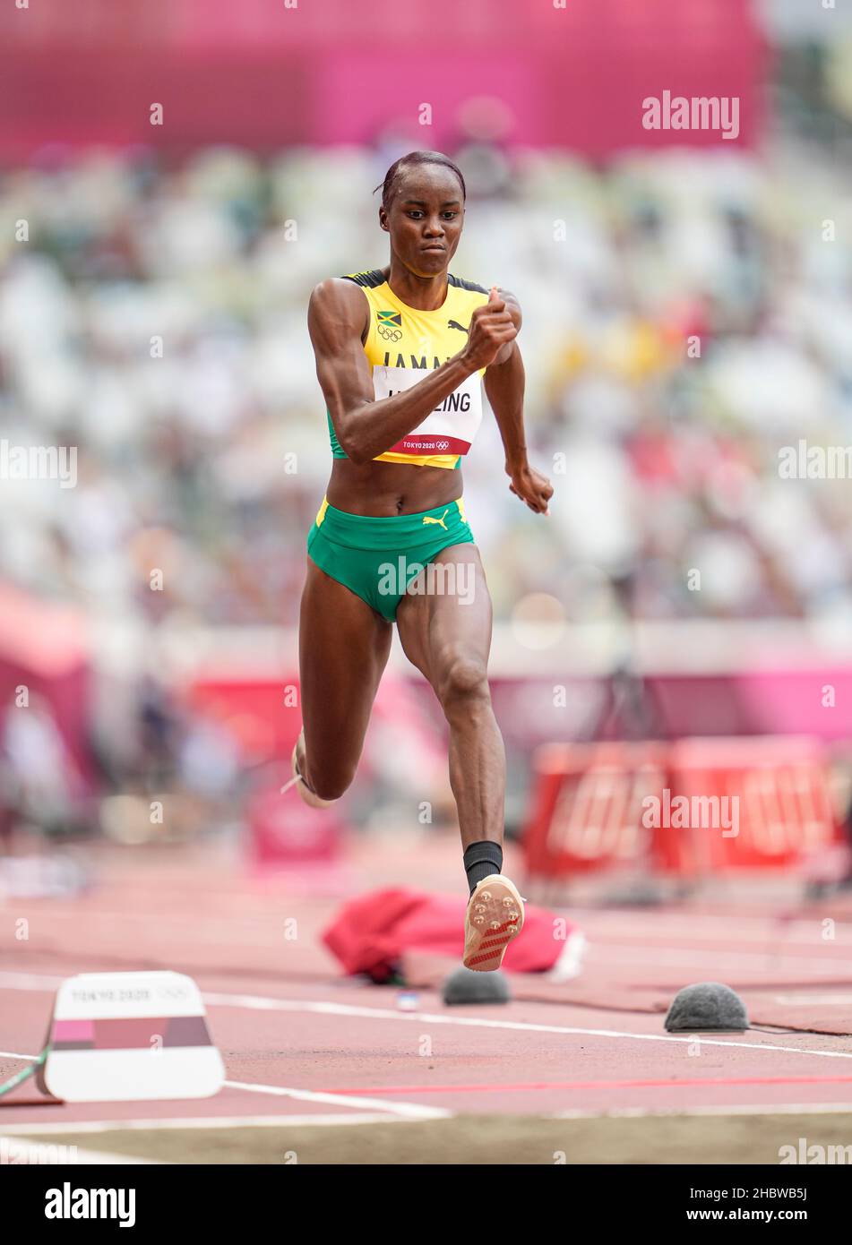 Tissanna Hickling participating in the Tokyo 2020 Olympic Games in the