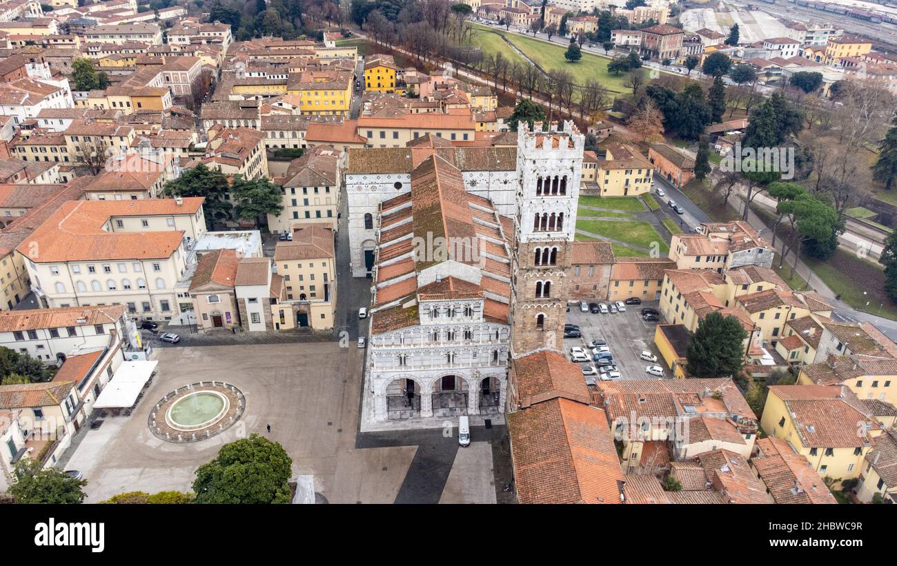 Duomo di San Martino, Lucca, Italy Stock Photo