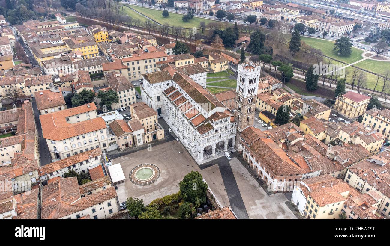 Duomo di San Martino, Lucca, Italy Stock Photo