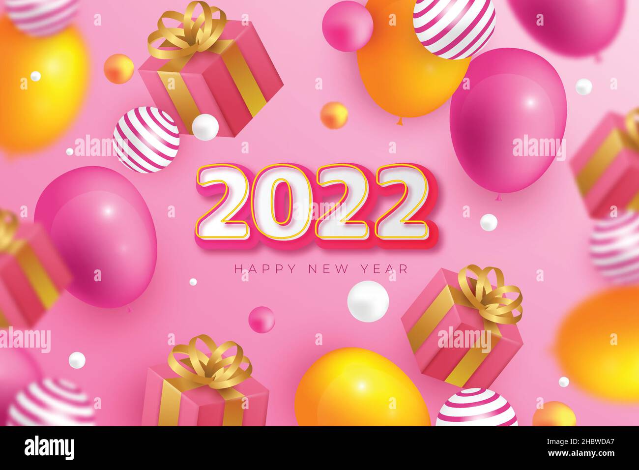 realistic new year background abstract design vector illustration Stock ...