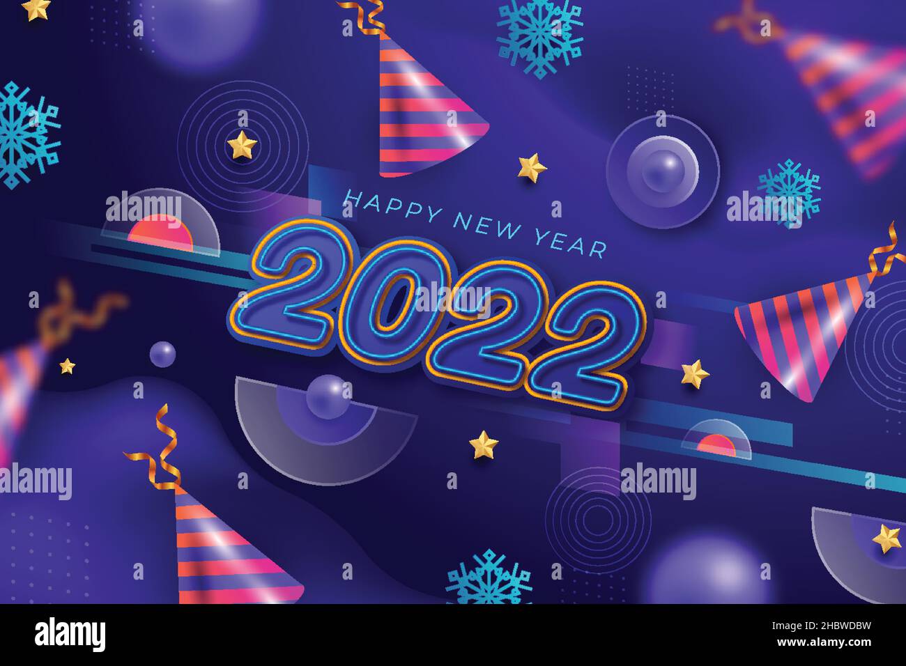 realistic new year background abstract design vector illustration Stock ...