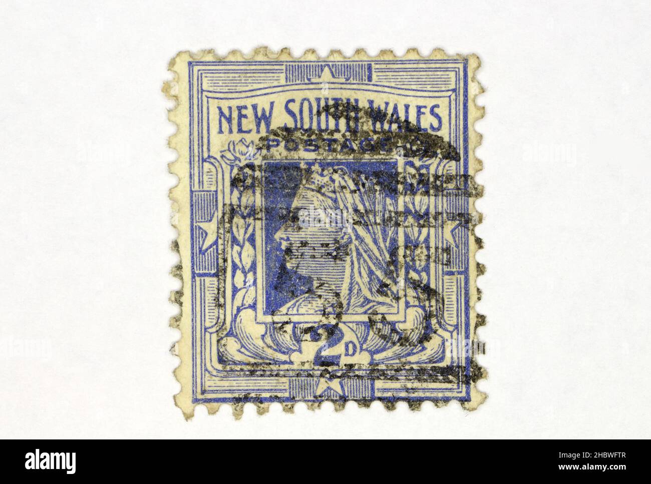 New South Wales (Australia) Queen Victoria postage stamp Stock Photo Alamy