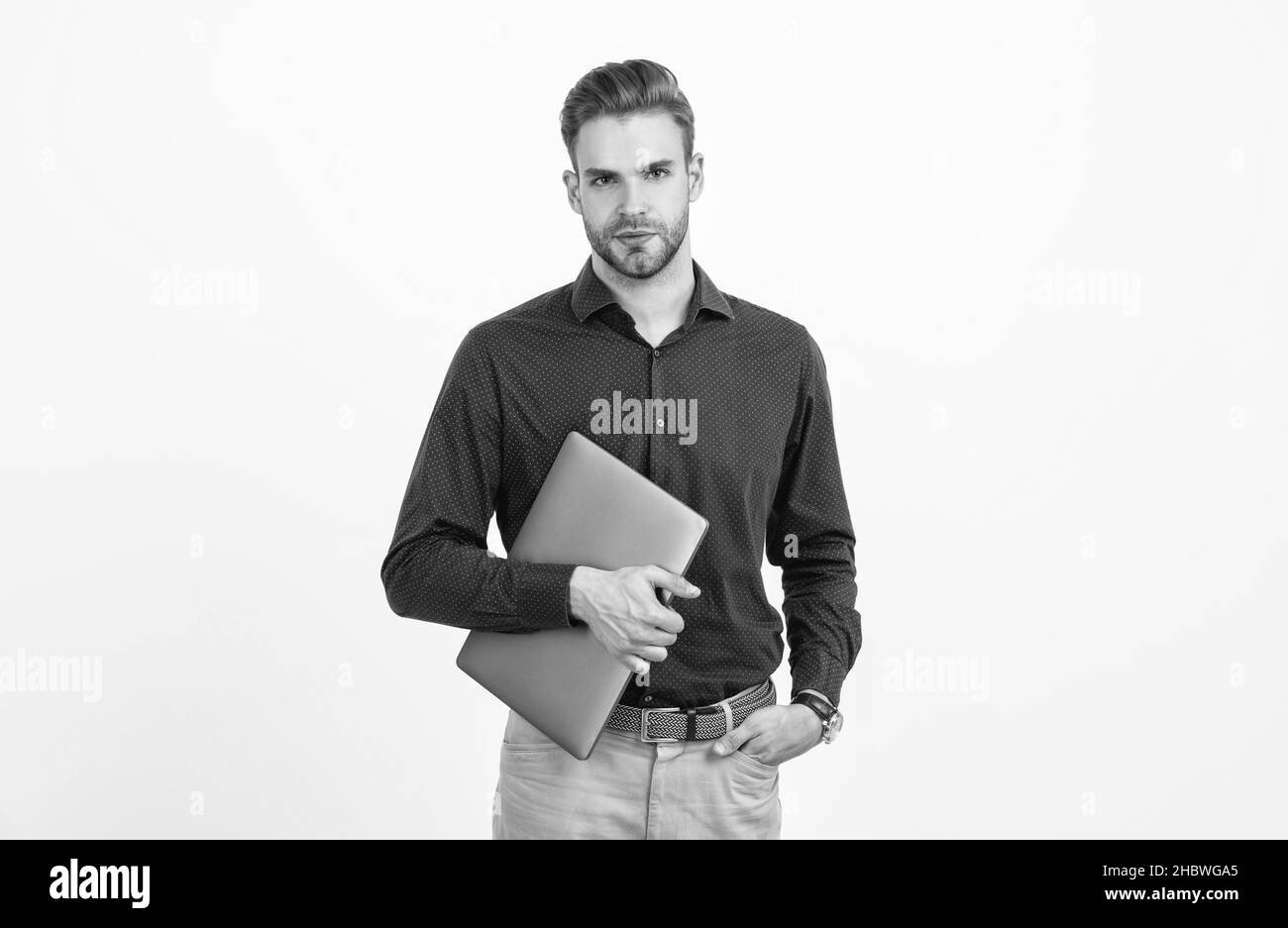 Handsome business man Black and White Stock Photos & Images - Alamy