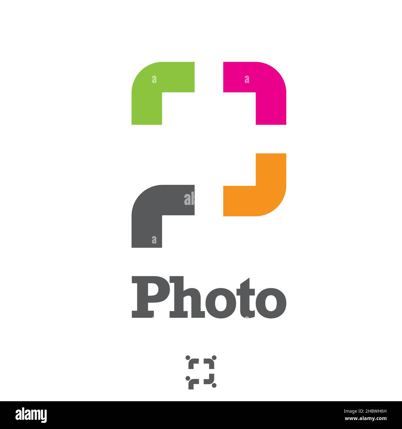 P letter based Photo symbol concept vector Stock Vector Image & Art - Alamy