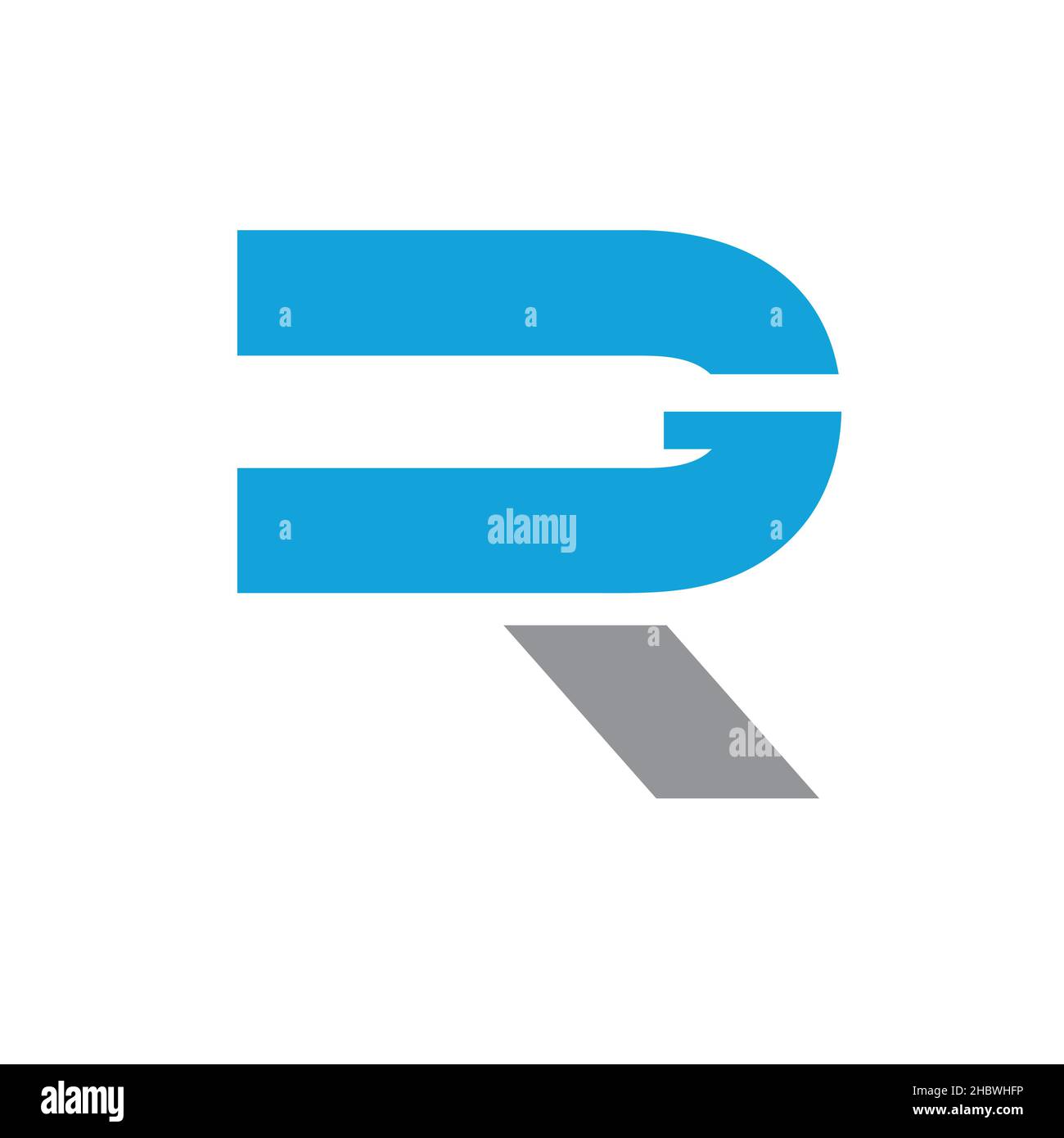 RG or GR monogram. letter based logo Stock Vector