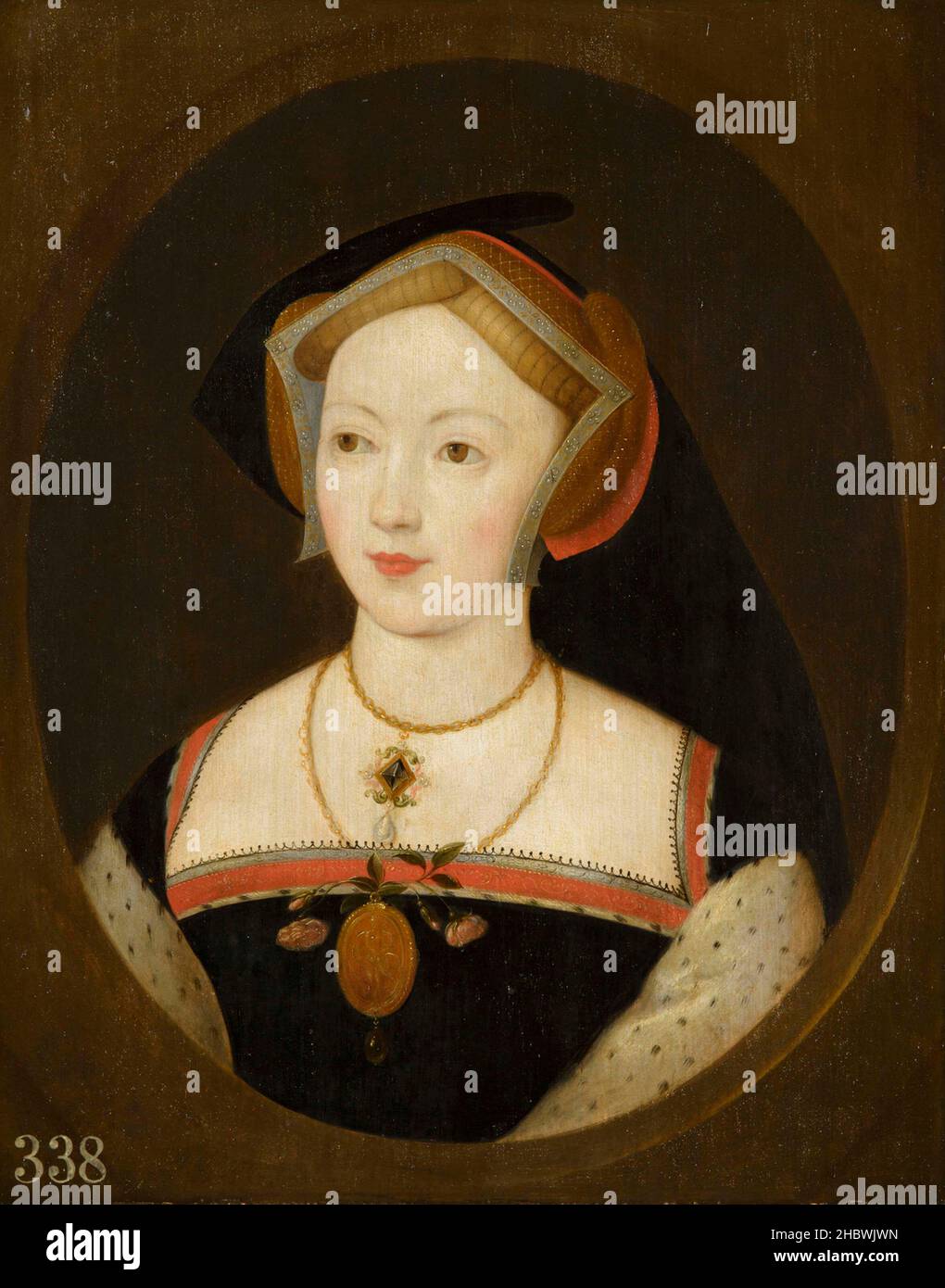 A portrait of Anne Boleyn's sister Mary Boleyn Stock Photo