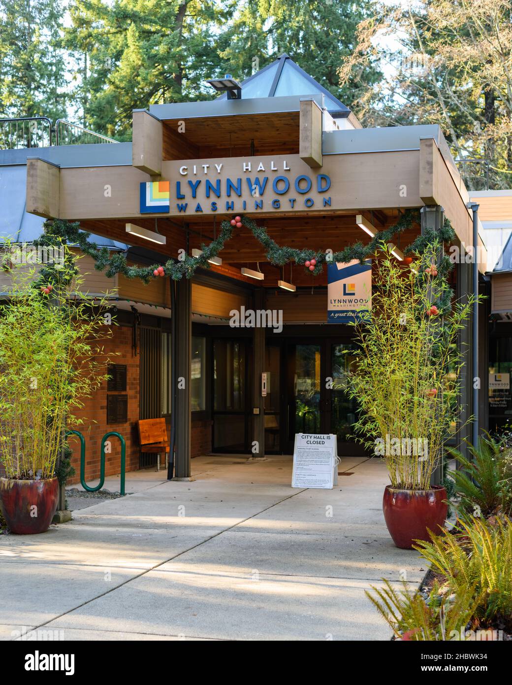 Lynnwood Wa Usa Por Volta De Dezembro De 2022 : Vista Aproximada