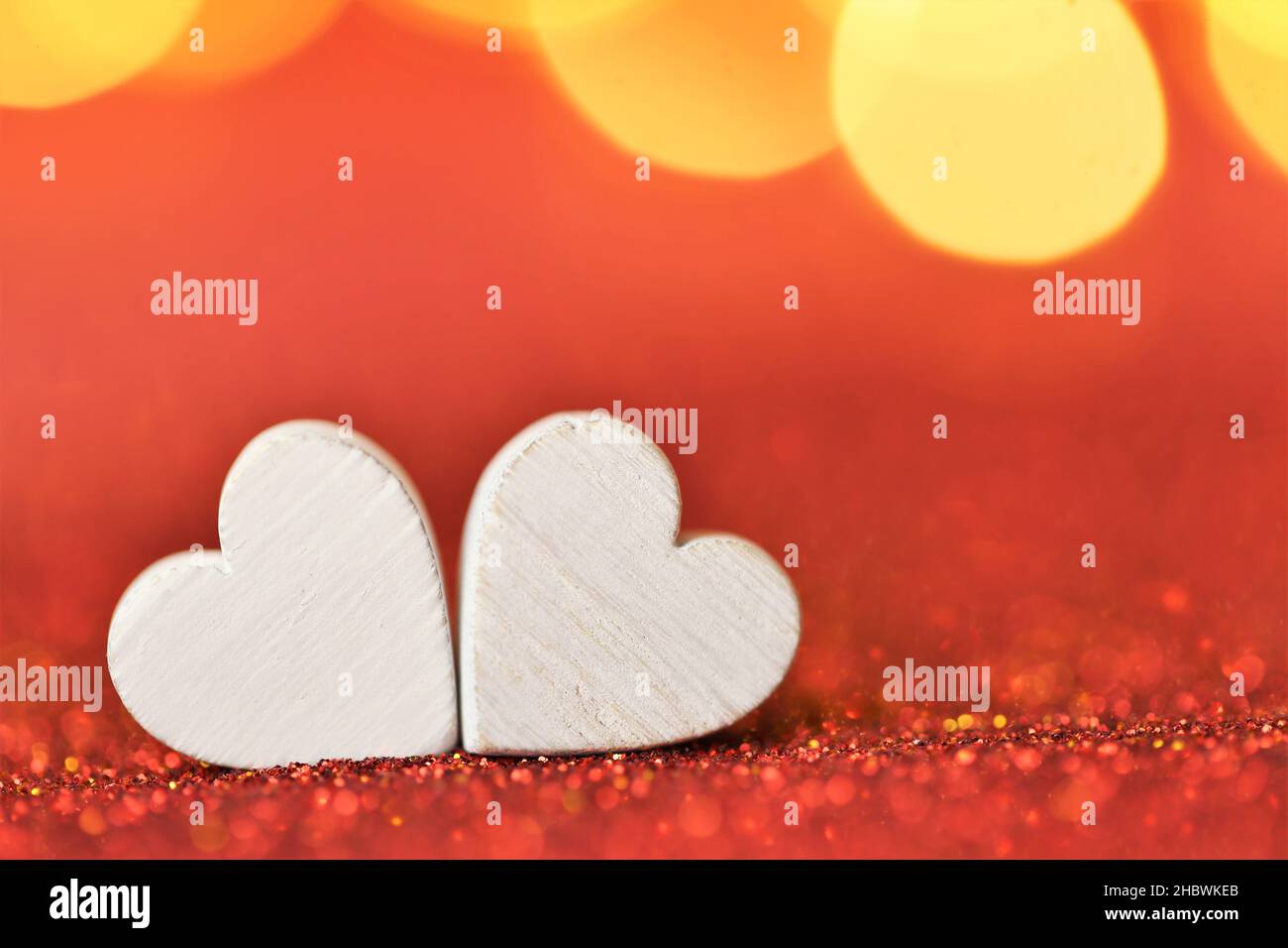 Love .Valentine's Day. Love symbol. white hearts on a red glitter ...