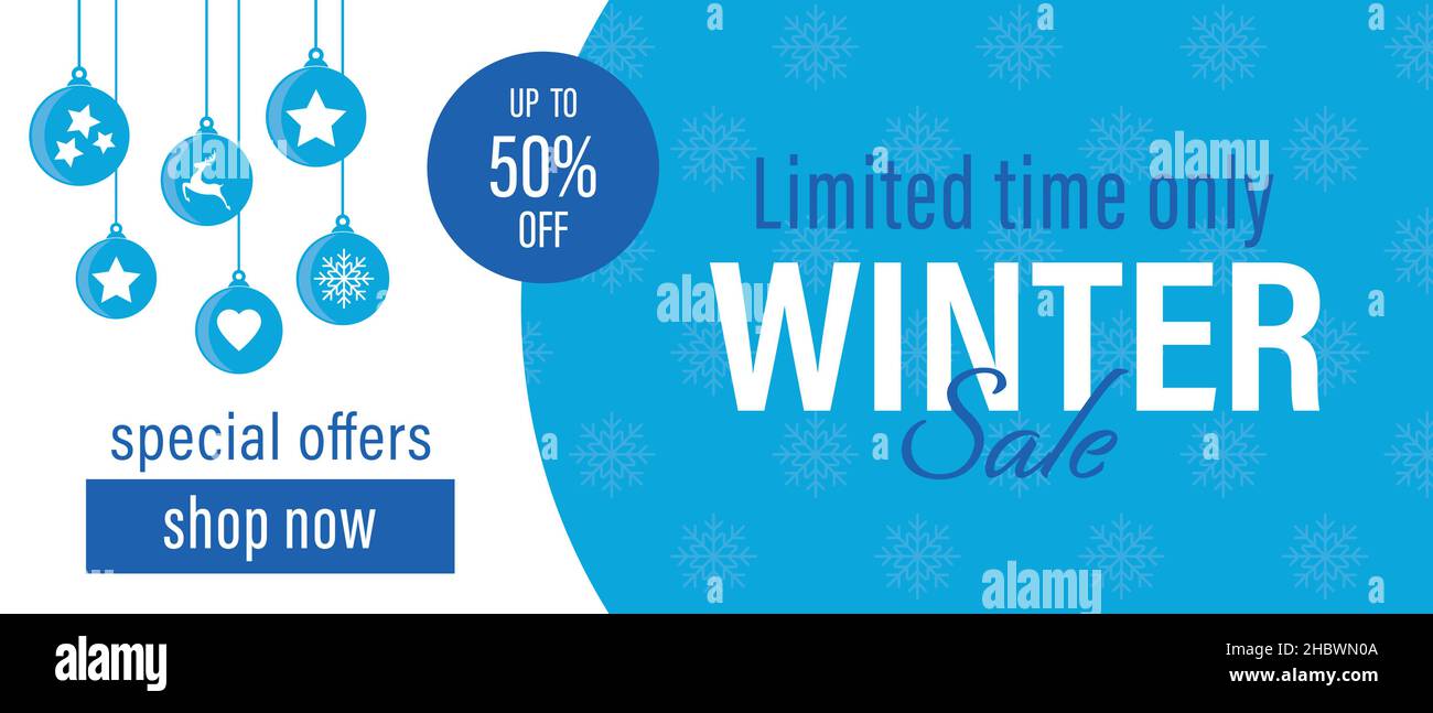 Winter Sale - limited time only Stock Vector