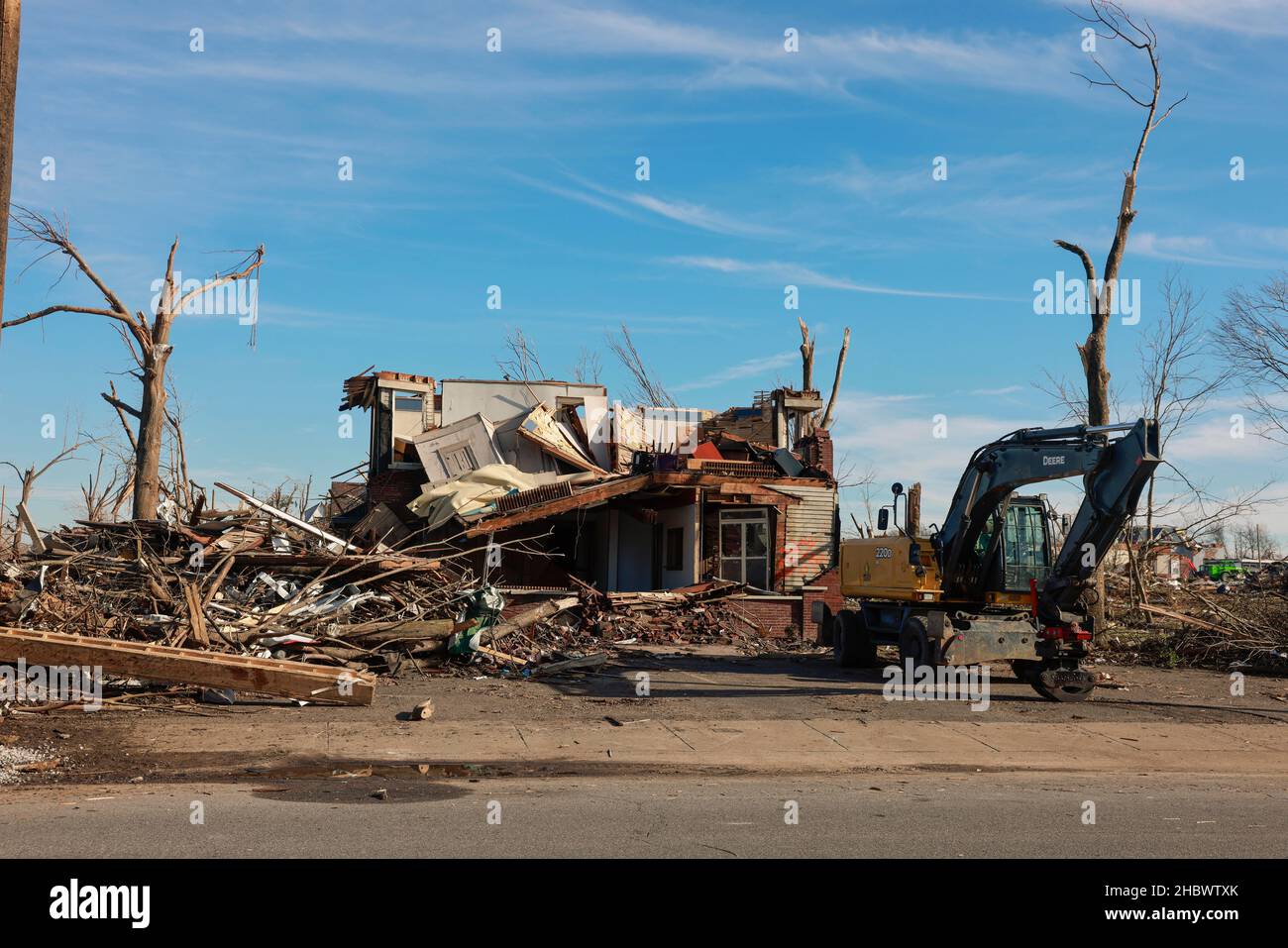 MAYFIELD, KENTUCKY DECEMBER 20 A neighborhood is destroyed after a