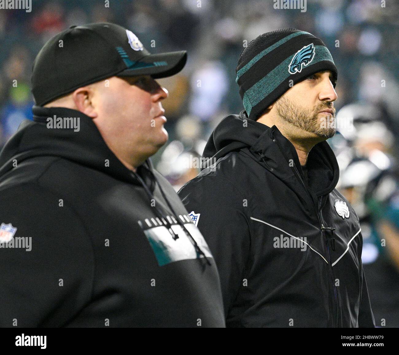 Philadelphia, Pennsylvania, USA. 21st Dec, 2021. December 21, 2021, Philadelphia PA- Eagles head coach, NICK SIRIANNI during the game against the WFT at Lincoln Financial Field (Credit Image: © Ricky Fitchett/ZUMA Press Wire) Stock Photo