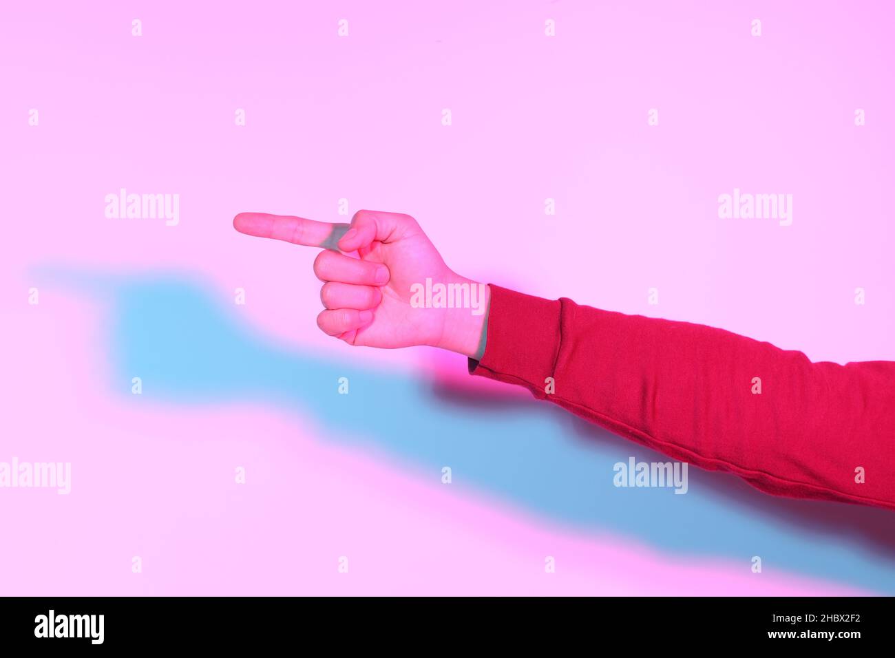 Pinck Hand Gradient pink isolated hand hi-res stock photography and images - Alamy