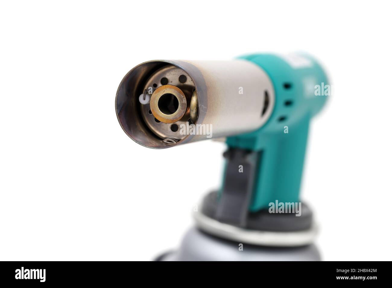 flame gas burner or turbo burner isolated on white background Stock Photo