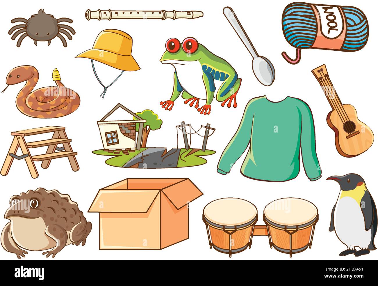 The box of frogs Stock Vector Images - Alamy