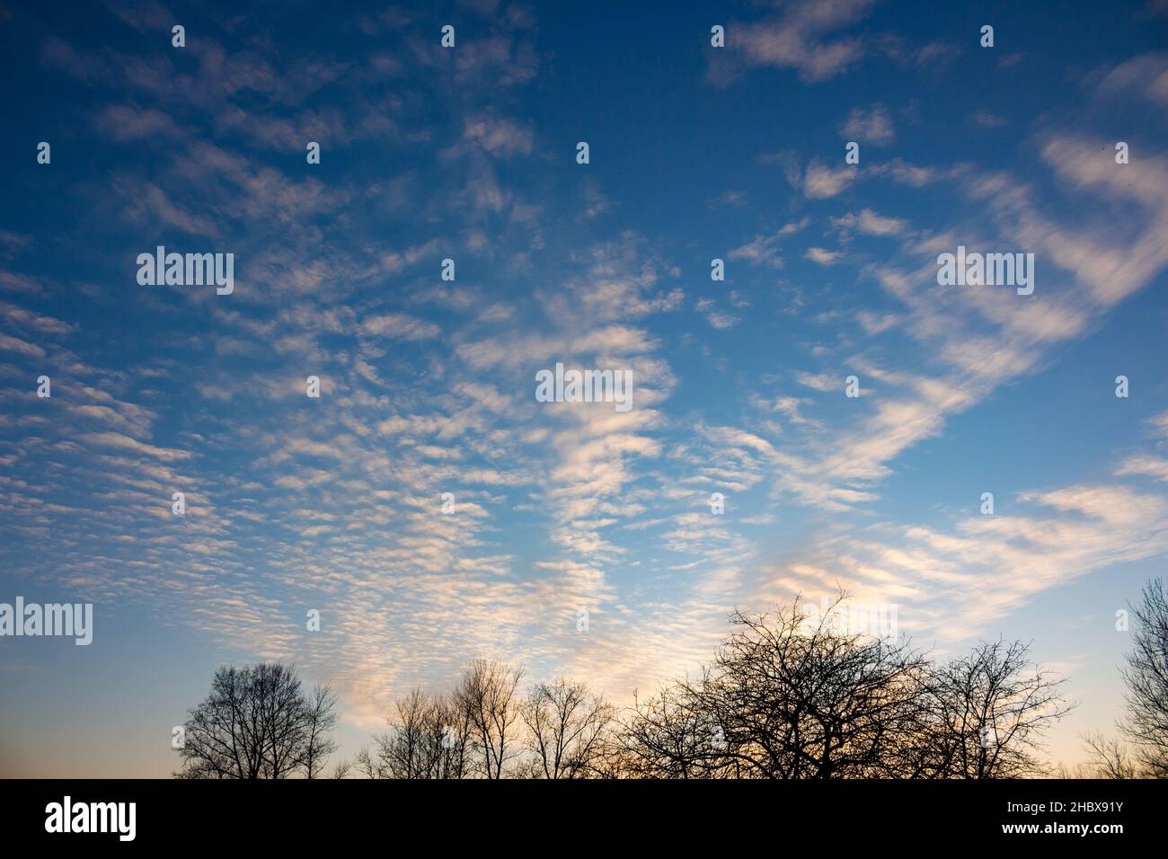Stratocumulus Clouds At Sunset High Resolution Stock Photography and ...