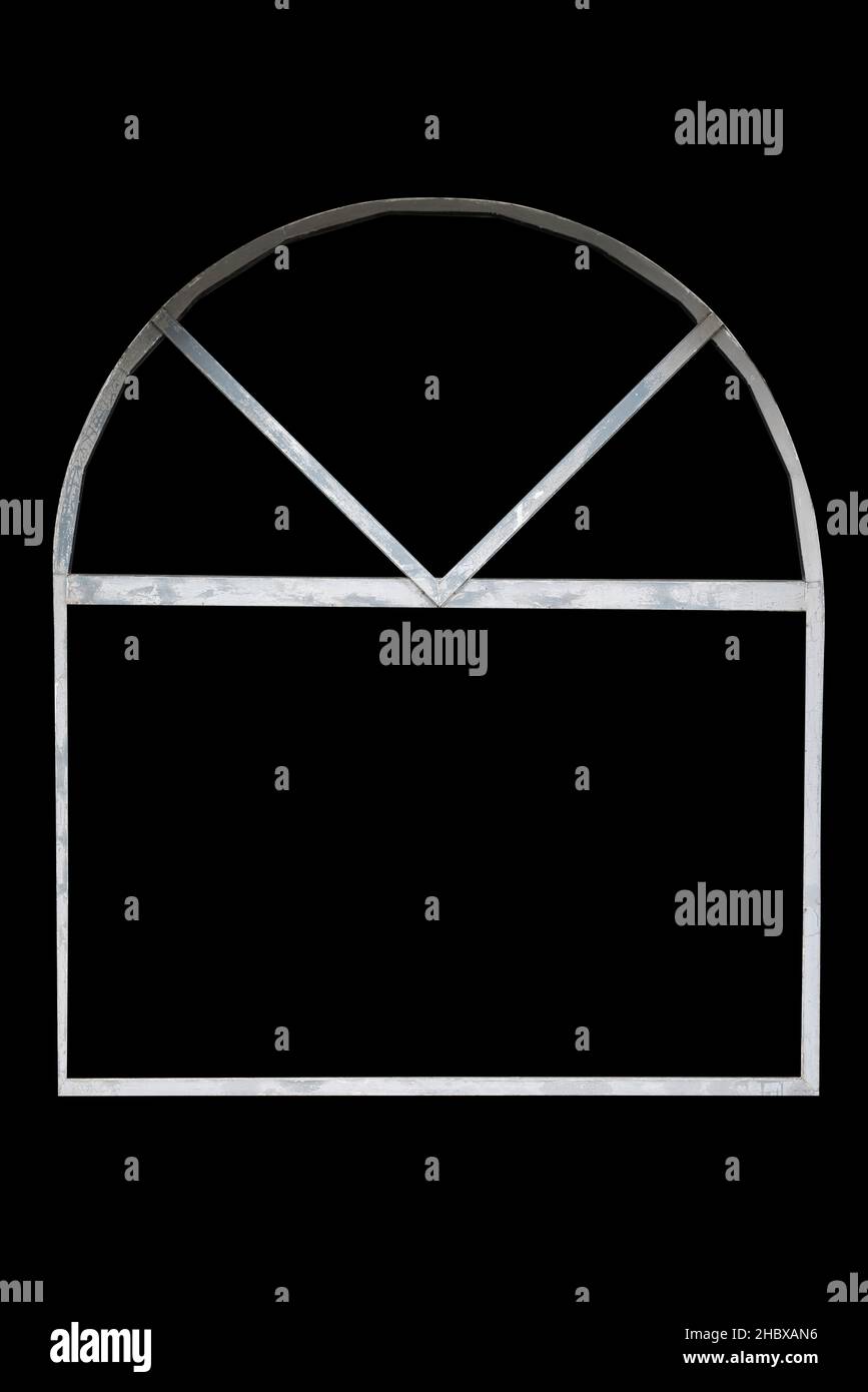 Old white window isolated on black background Stock Photo - Alamy