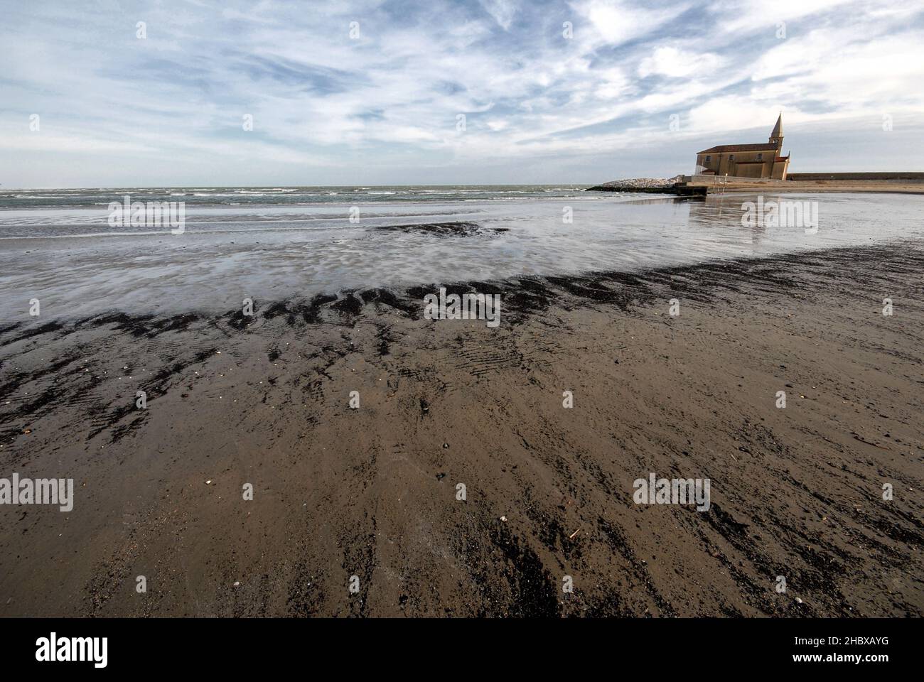 church of madonna dell'angelo beach of caorle Stock Photo - Alamy