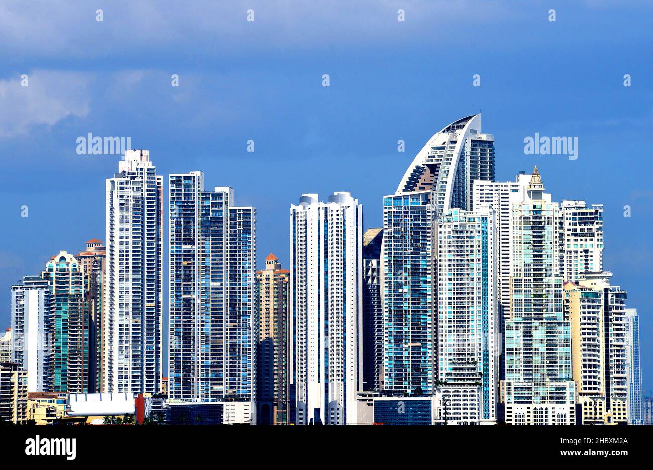 modern buildings, luxury apartments, Miramar, Panama city, Panama
