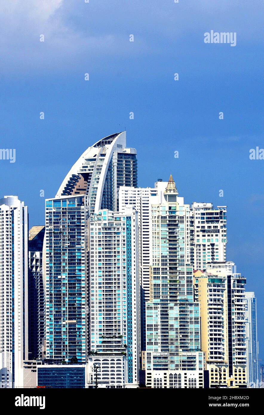 modern buildings, luxury apartments, Miramar, Panama city, Panama