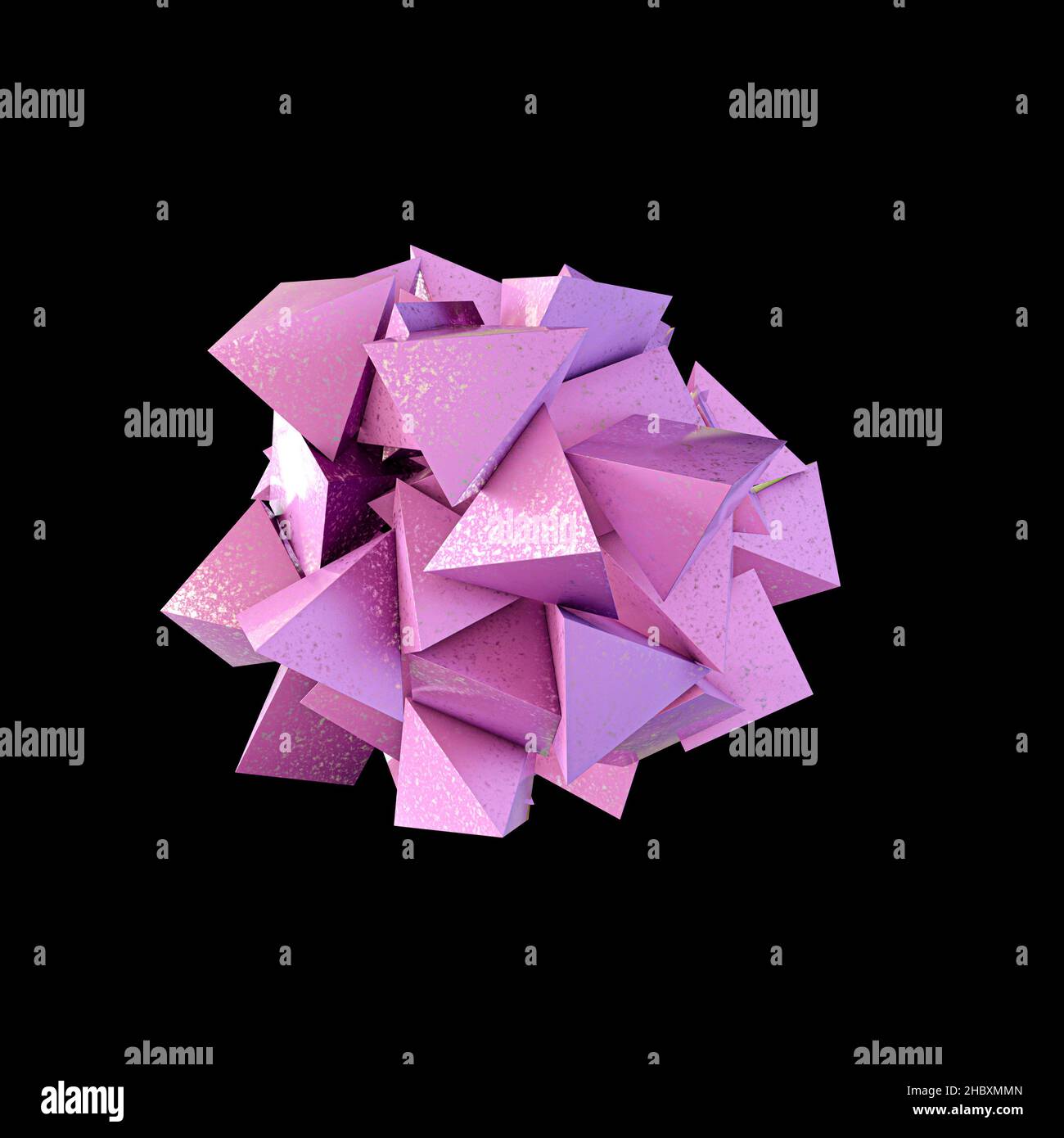 abstract shape isolated on black background 3d illustration Stock Photo ...