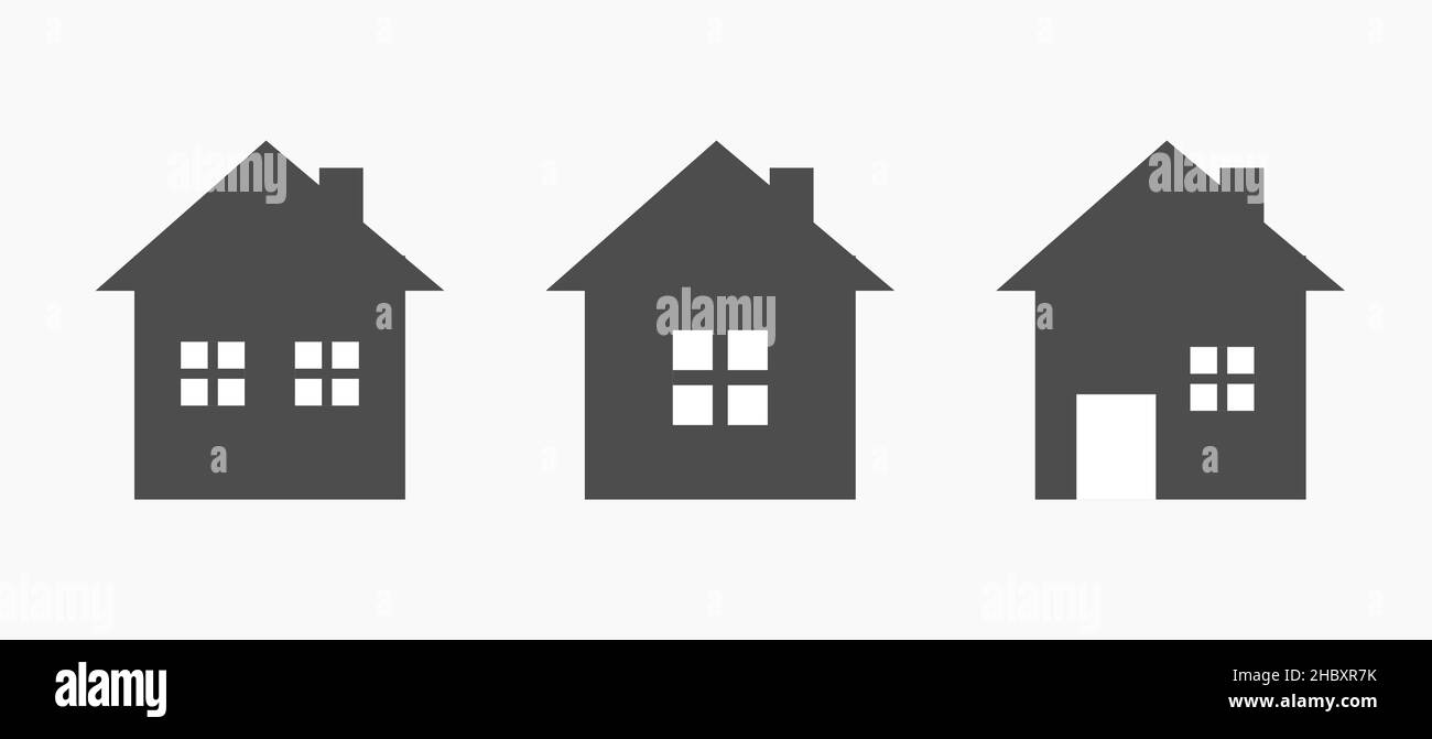 Houses flat icons. Vector illustration Stock Vector Image & Art - Alamy
