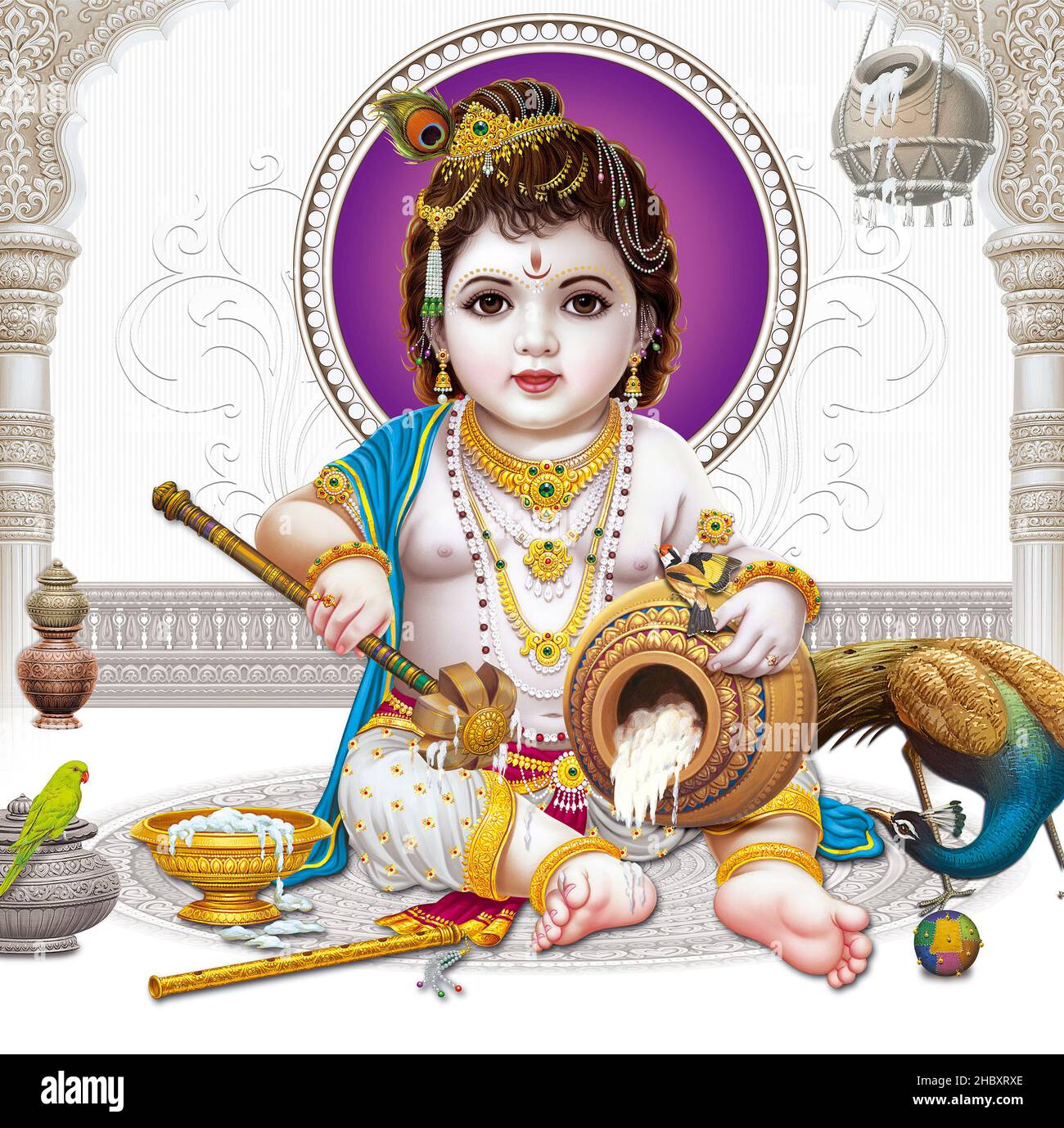 Bal krishna hi-res stock photography and images - Alamy