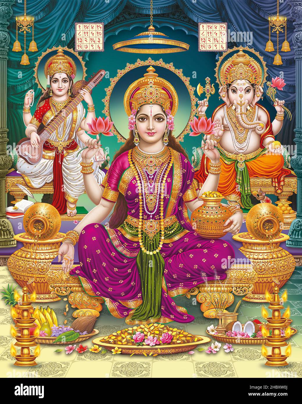 HD Wallpaper Laxmi Ganesh Saraswati Photo Wallpaper For 52 OFF