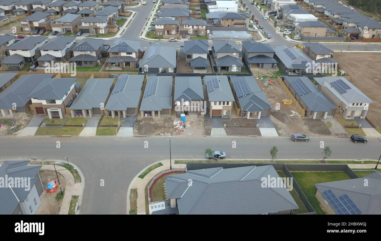 An aerial view of the estate of Elara in Marsden Park NSW Sydney Australia Stock Photo Alamy