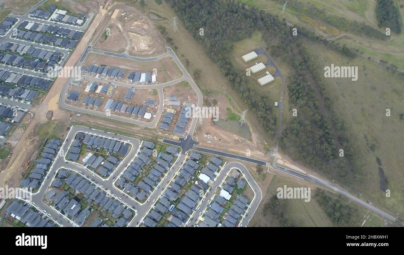 An aerial view of the estate of Elara in Marsden Park NSW Sydney Australia Stock Photo Alamy
