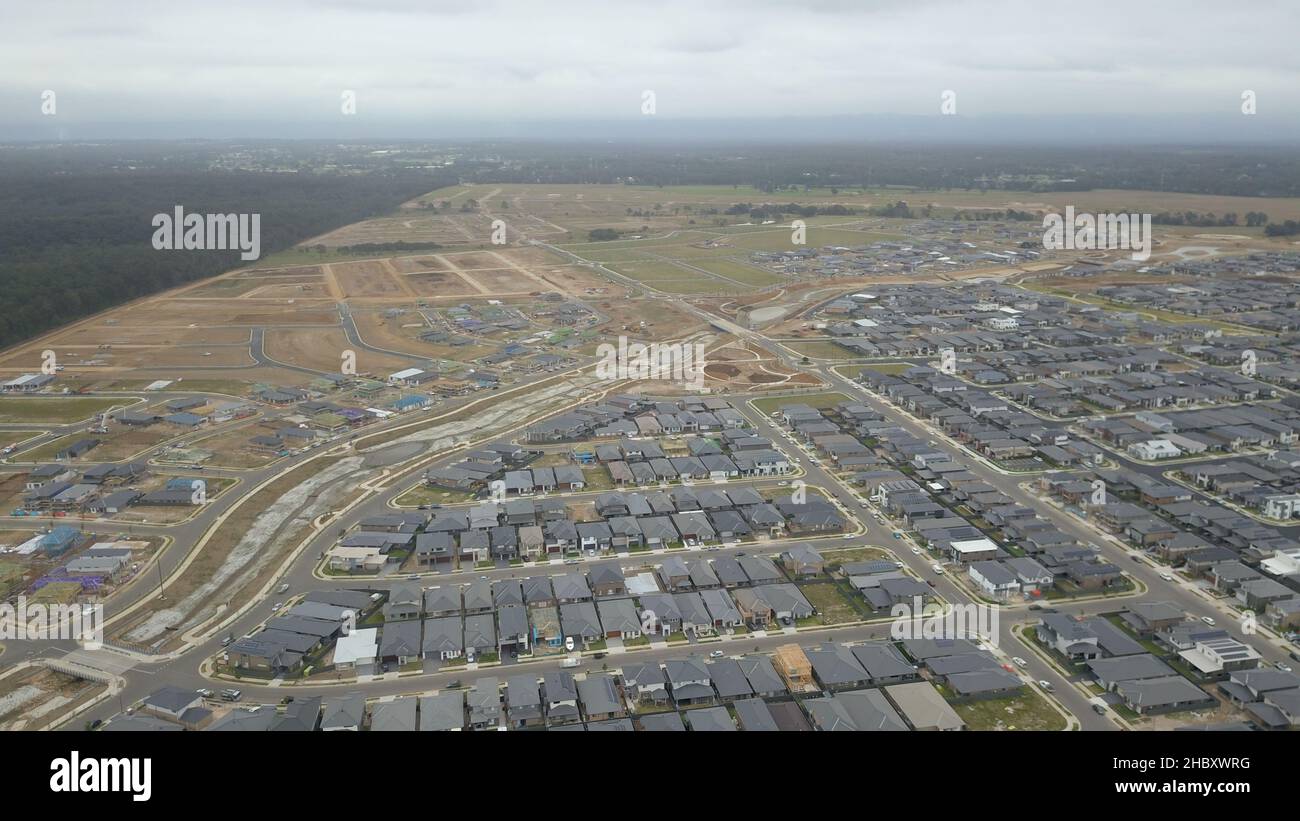An aerial view of the estate of Elara in Marsden Park NSW Sydney Australia Stock Photo Alamy