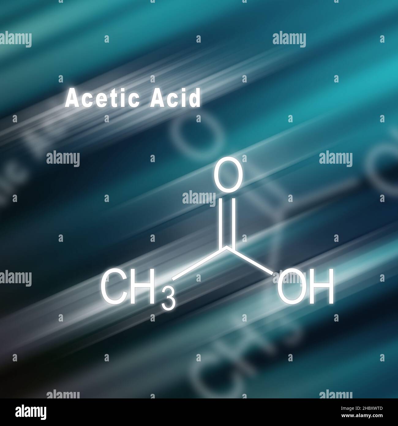 Acetic acid molecule hi-res stock photography and images - Alamy