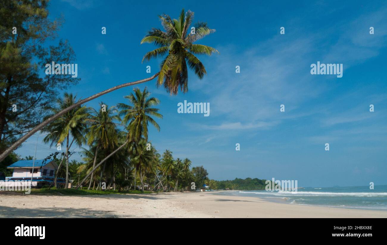 A mesmerizing shot of Thung Wua Laen Beach, Chumpon, Thailand Stock Photo