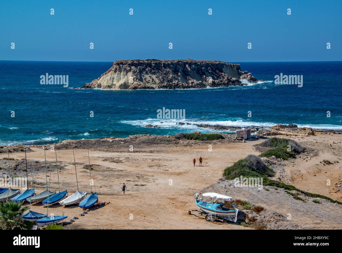 St Georges Island'Kakoskali', Akamas Peninsula, Cyprus. Stock Photo
