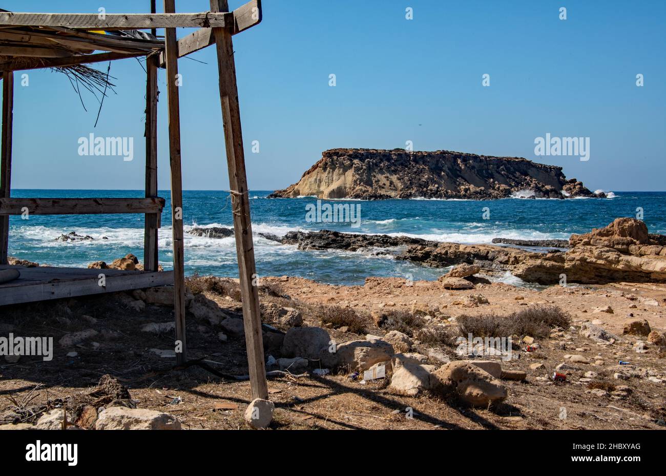 St Georges Island'Kakoskali', Akamas Peninsula, Cyprus. Stock Photo