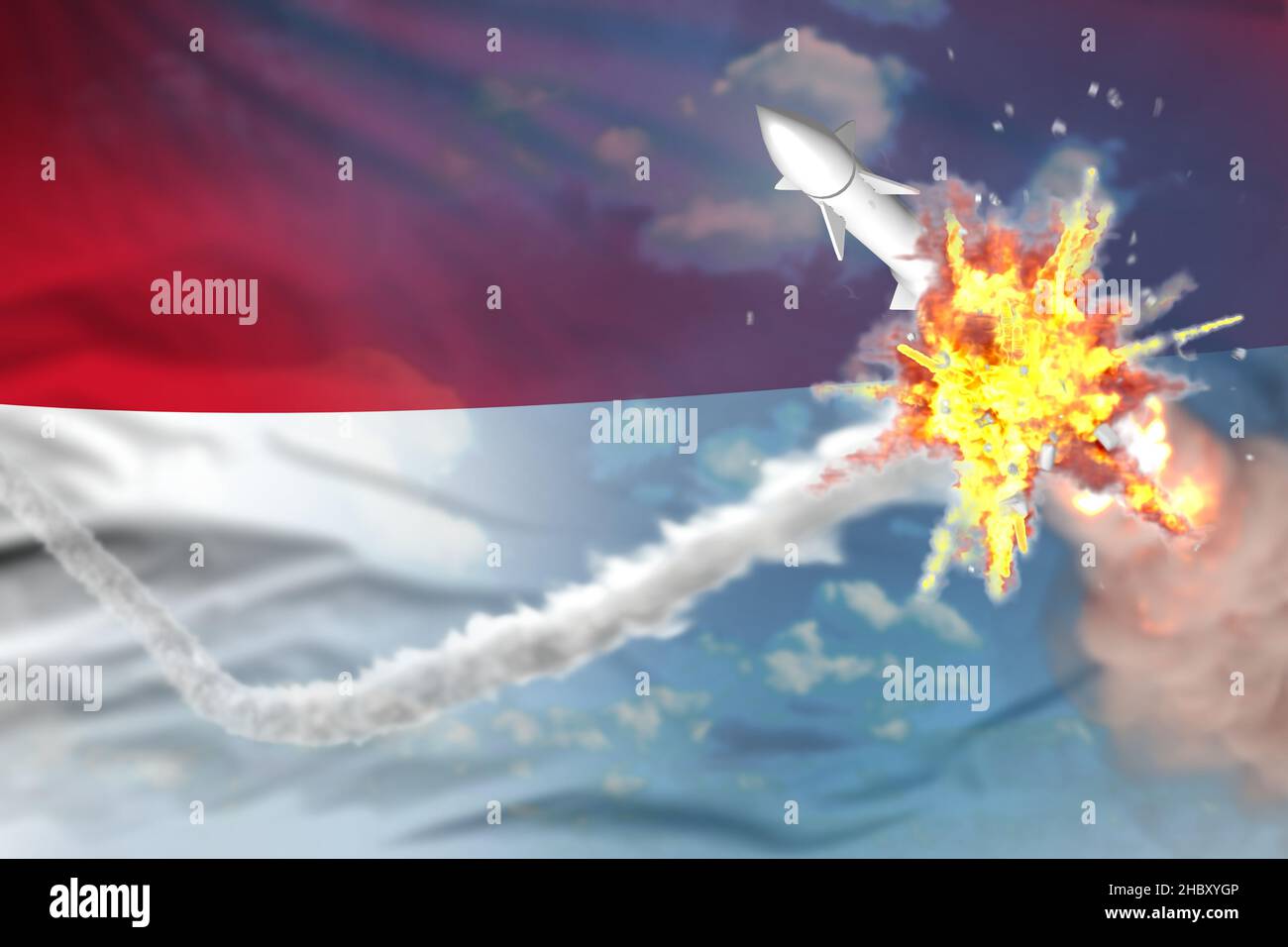Indonesia intercepted nuclear warhead, modern antirocket destroys enemy ...