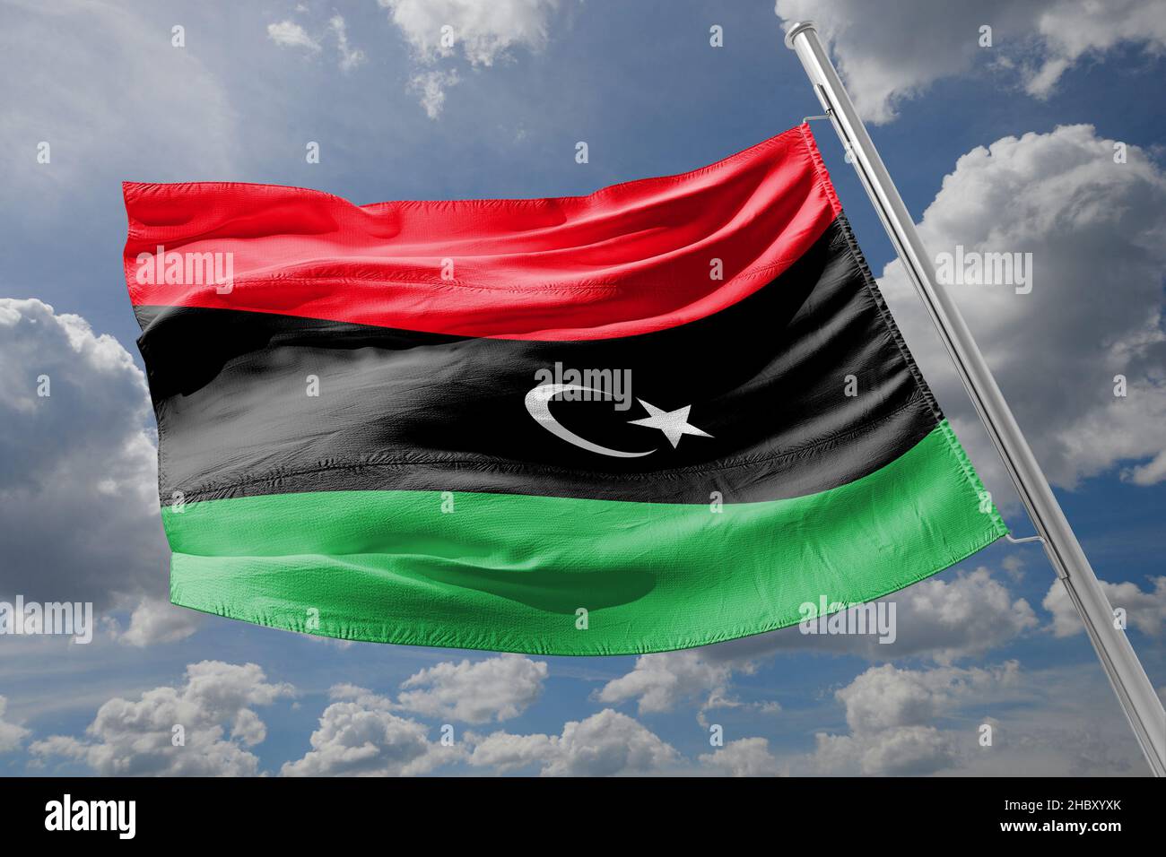 The flag of Libya was originally introduced in 1951, following the ...