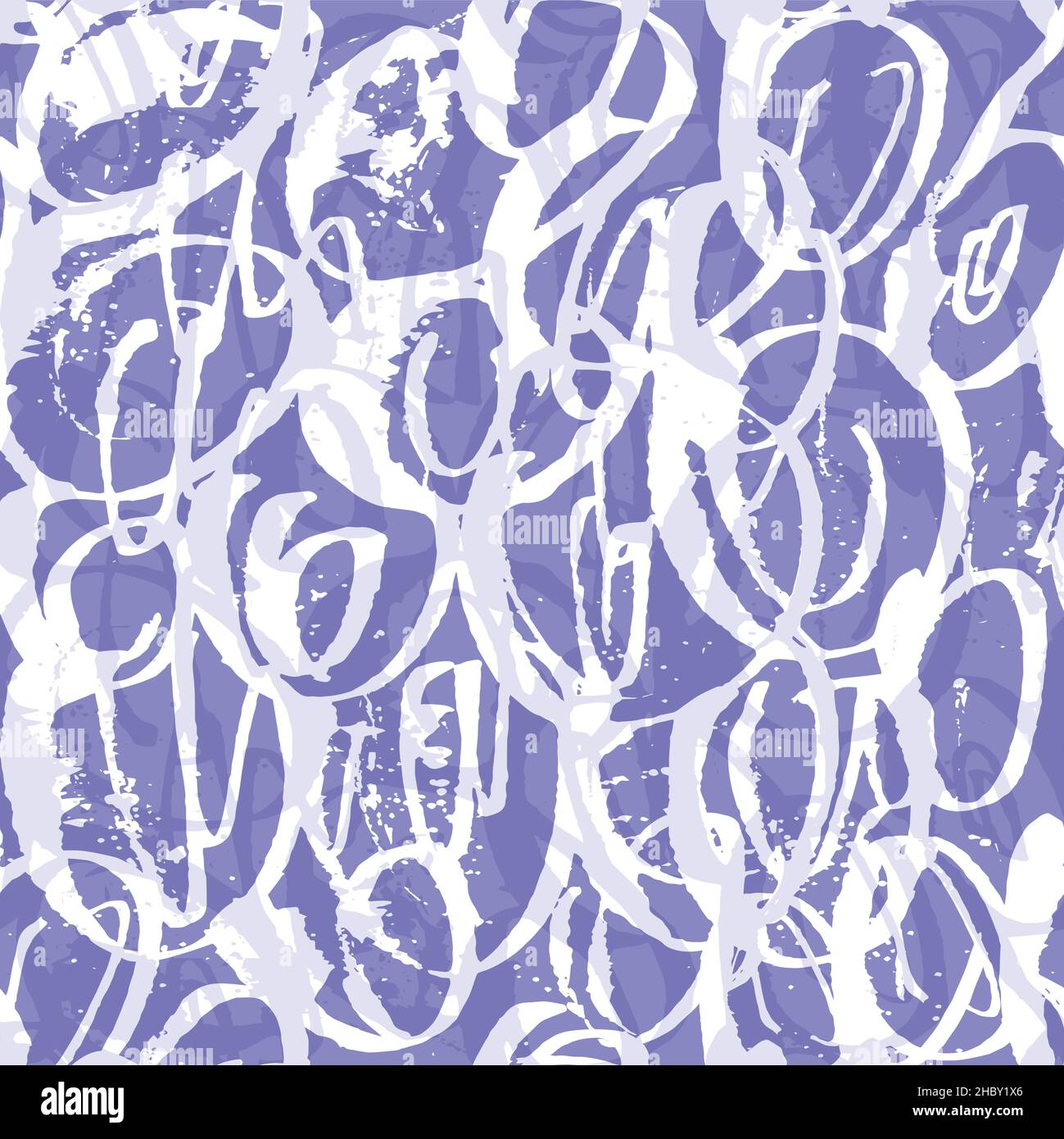 Vector seamless scribble pattern, made of chaotic lines. Stock Vector