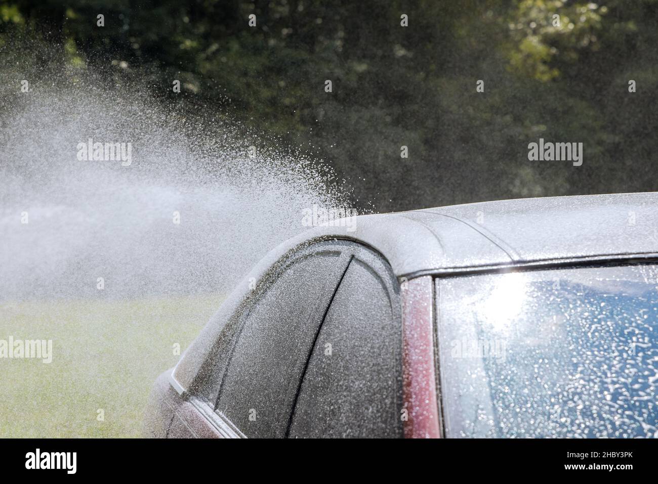 Service of highpressure washer car wash selfservice with washing her